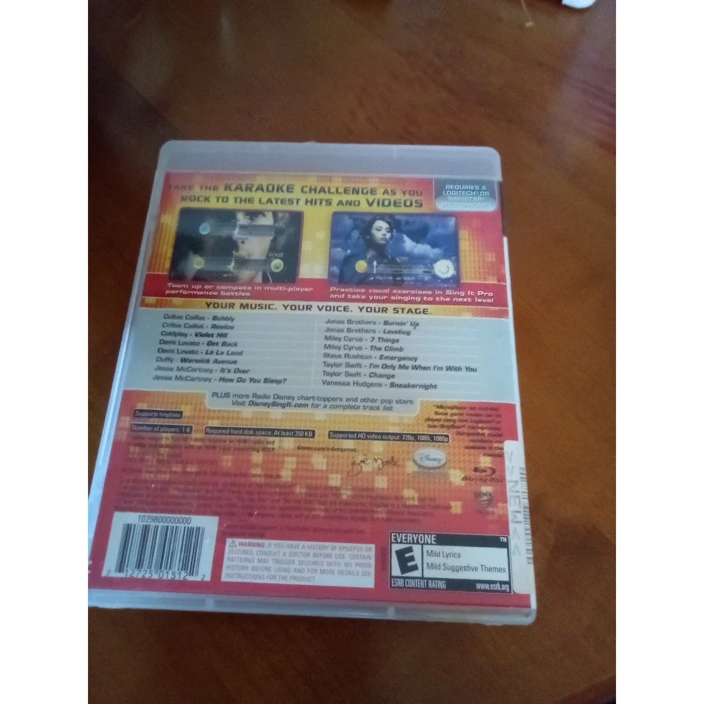 Disney Sing It: Pop Hits for PS3 Console!